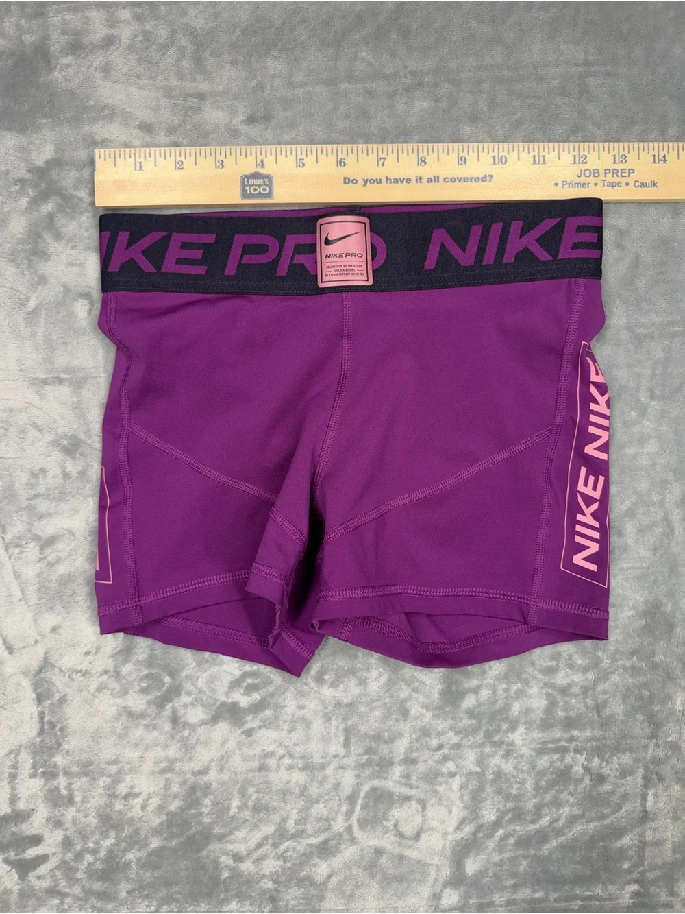 Nike Women's Purple Pro Compression Bike Shorts